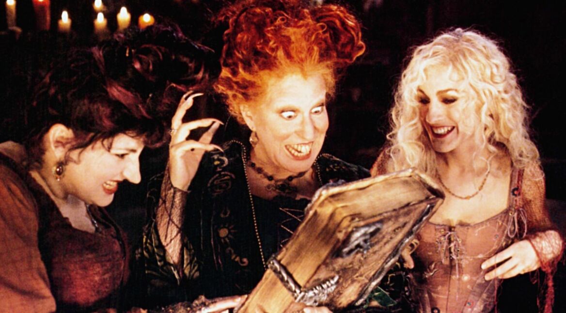Kathy Najimy, Bette Midler und Sarah Jessica Parker in „Hocus Pocus”.