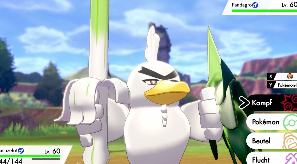Lauchzelot im Nintendo-Switch-Spiel Pokémon Schwert.
