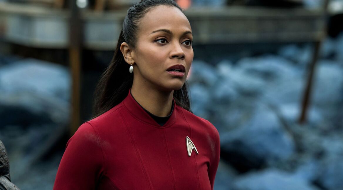 Zoe Saldana im Film „Star Trek Beyond”.