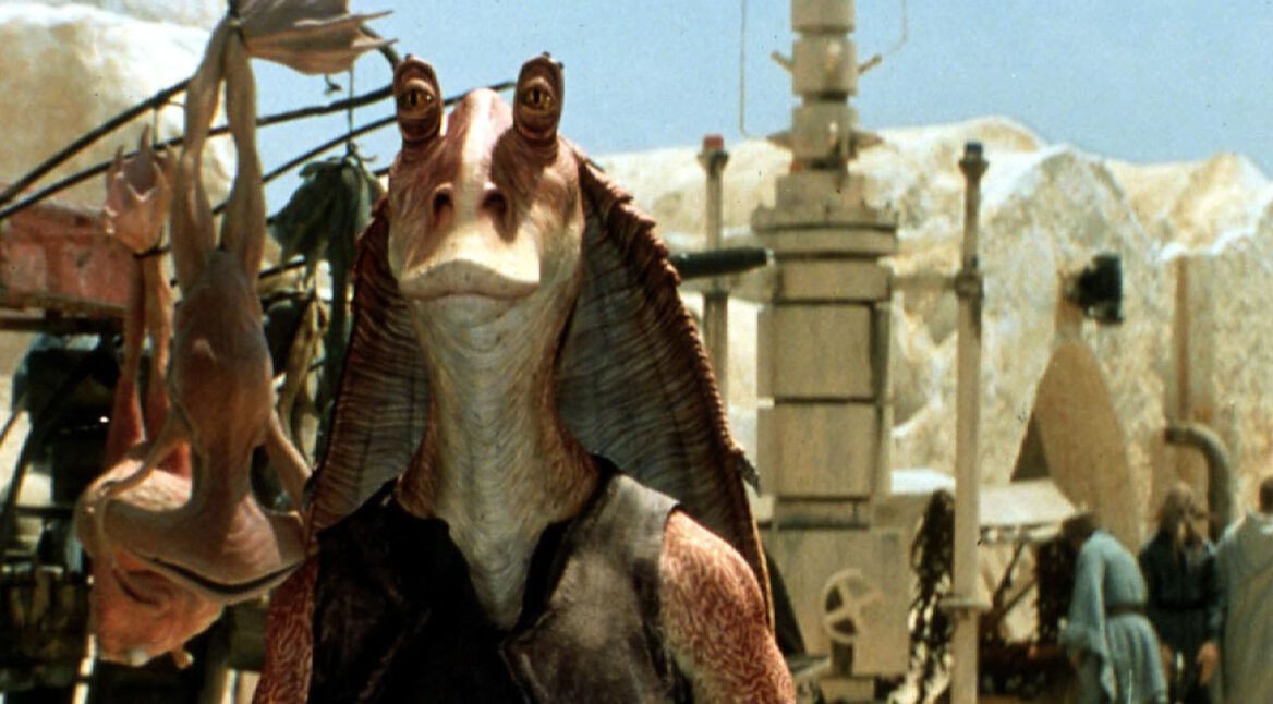 Jar Jar Binks in dem Film „Star Wars: Episode I”.