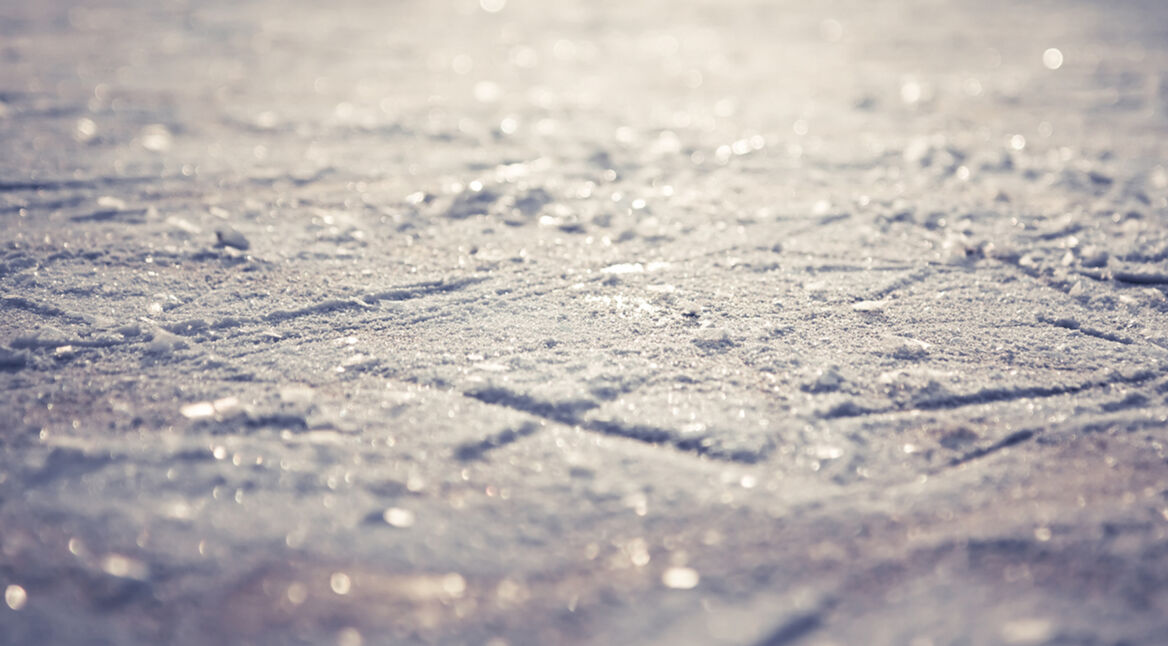 Diese Eisfläche ist für den eislaufenden Robo der ETH Zürich kein Problem.