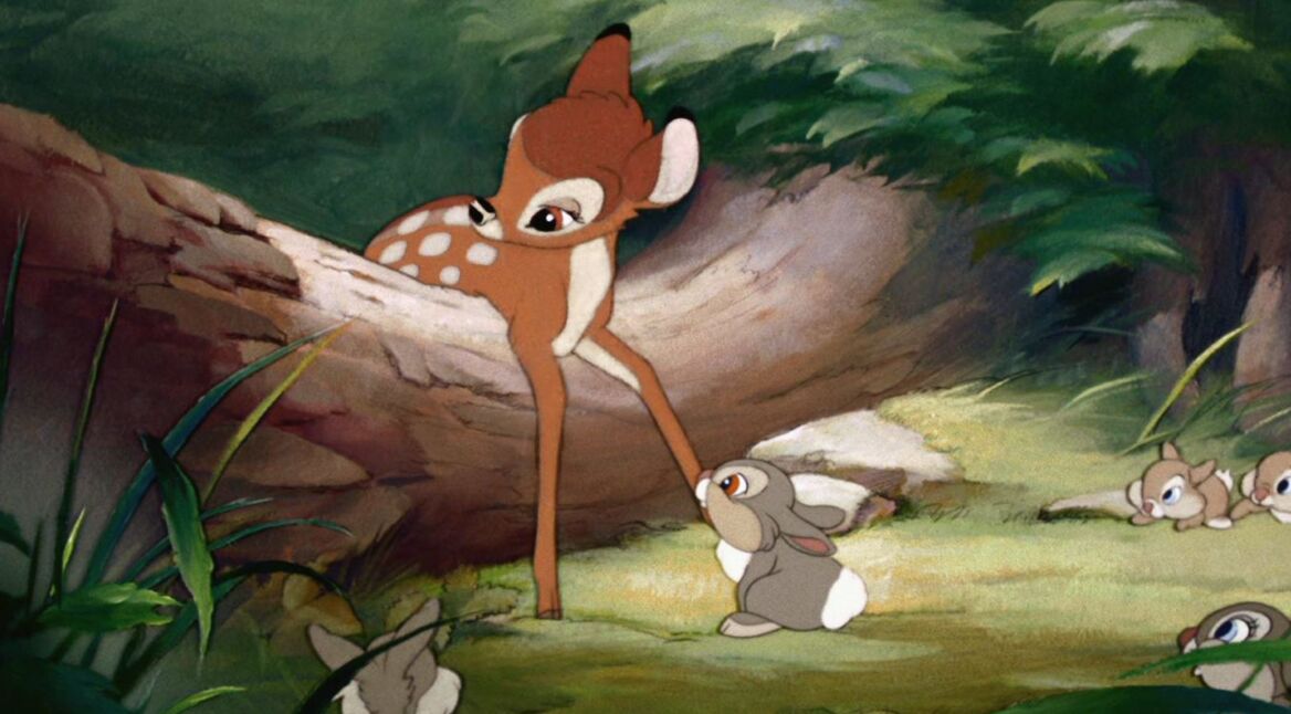 Szenenbild aus dem Disney-Film „Bambi” von 1942.