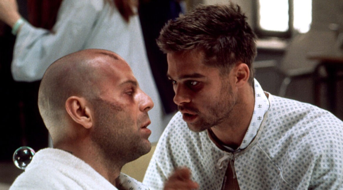 Bruce Willis und Brad Pitt in „12 Monkeys“.