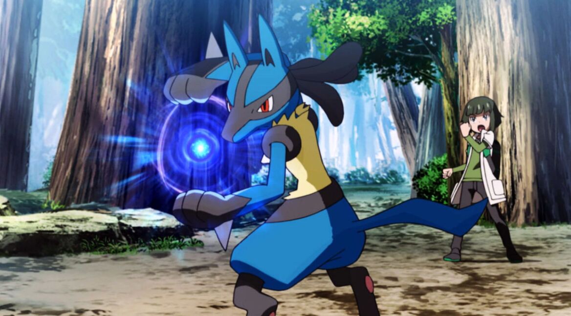 Das Pokémon Lucario im Pokémon-Film „I Choose You”.