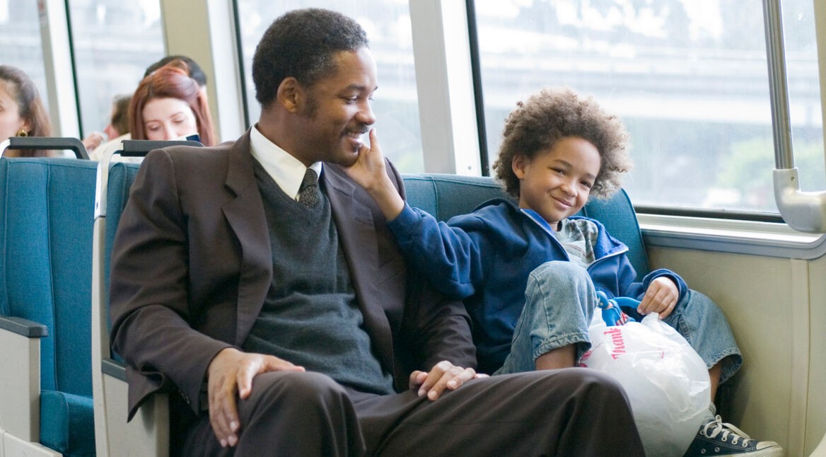 Will Smith und Sohn in "Das Streben nach Glück" in unseren sieben inspirierenden Filme. Foto: Sony Pictures