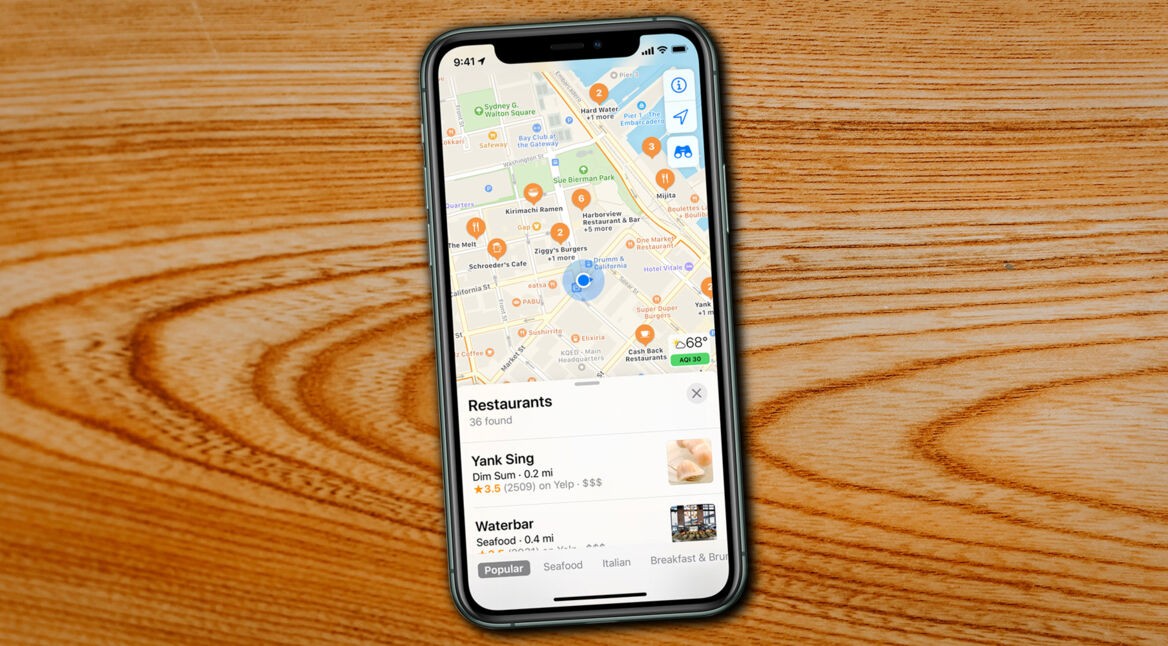 Apple Maps auf iPhone 11