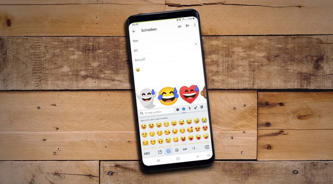 Die Gboard-Funktion Emoji Kitchen in Gmail.
