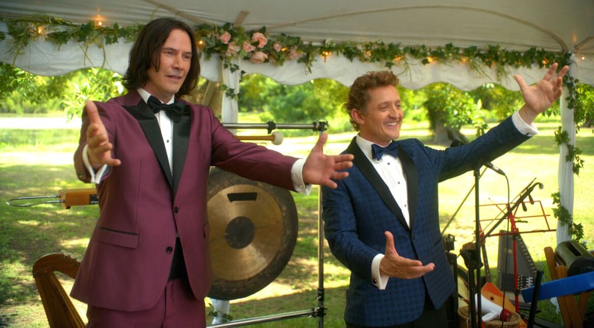 Keanu Reeves und Alex Winter in „Bill & Ted 3”.