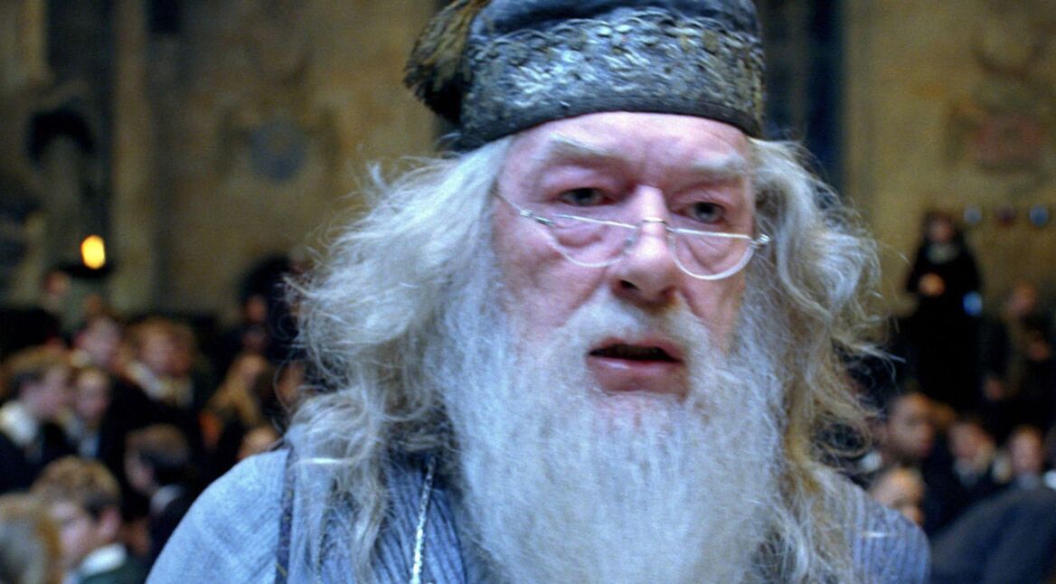 Die Figur Dumbledore im Film „Harry Potter und der Feuerkelch”.