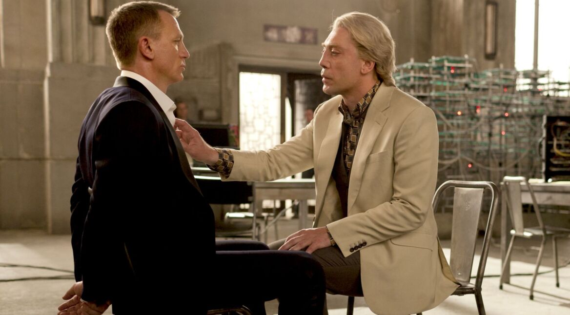 James Bond und der Bösewicht Raoul Silva in „Skyfall”.