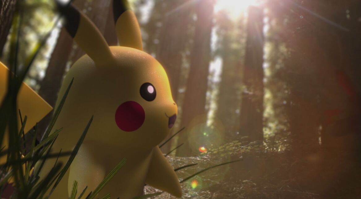 Pikachu aus Pokémon Go.