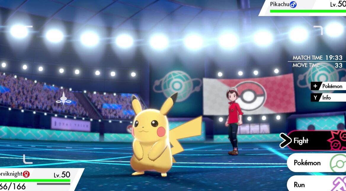 Pikachu in Pokémon Schwert und Schild.