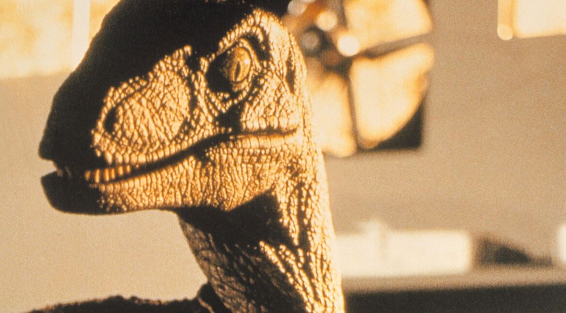 Velociraptor im Film „Jurassic Park”.