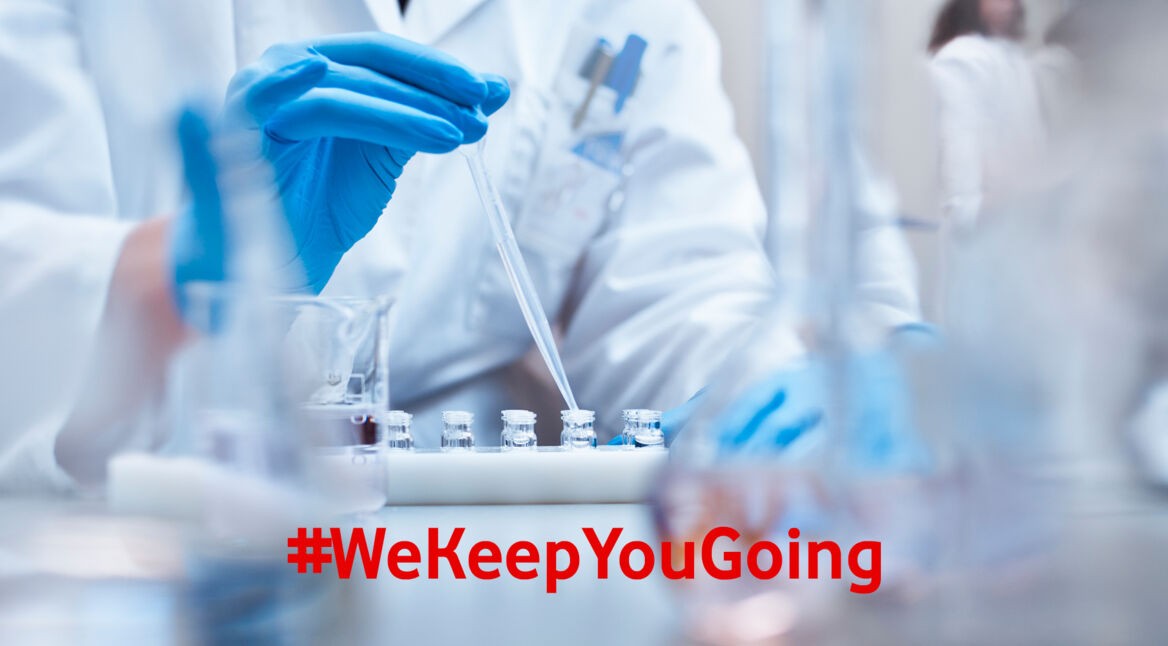 Chemieproben im Forschungslabor.