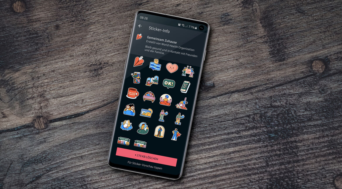 WhatsApp Sticker Gemeinsam zuhause