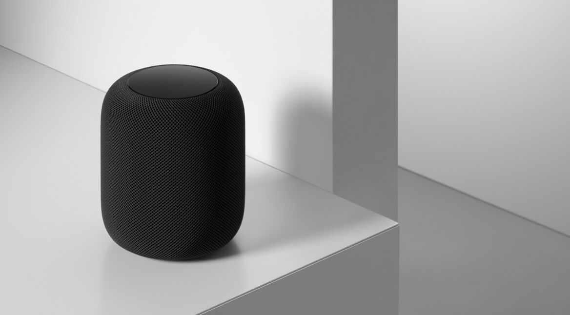 HomePod in schwarzer Farbe