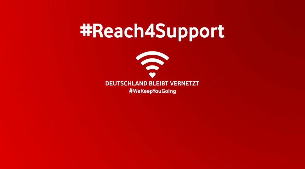 #Reach4Support: Vodafone schenkt Reichweite für den guten Zweck