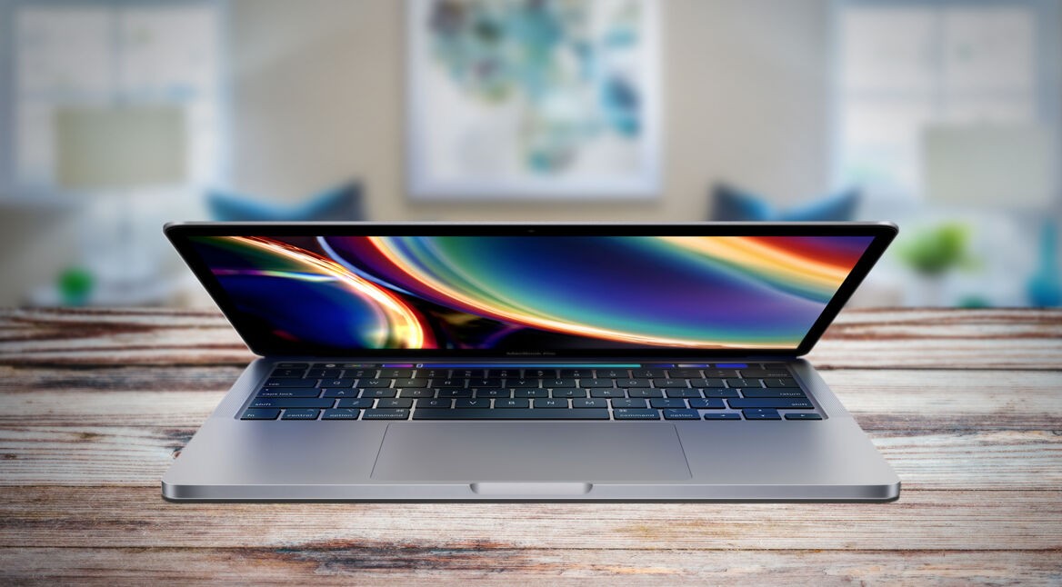 MacBook Pro 13 (2020) aufgeklappt