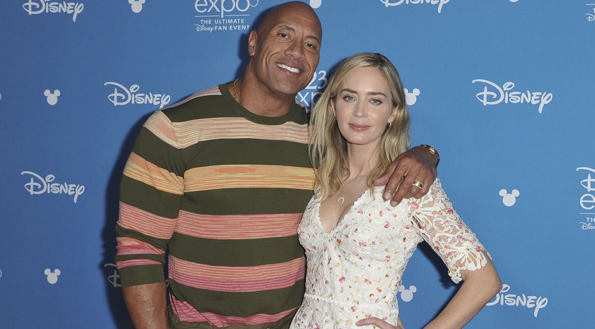 Dwayne Johnson und Emily Blunt bei D23-Messe