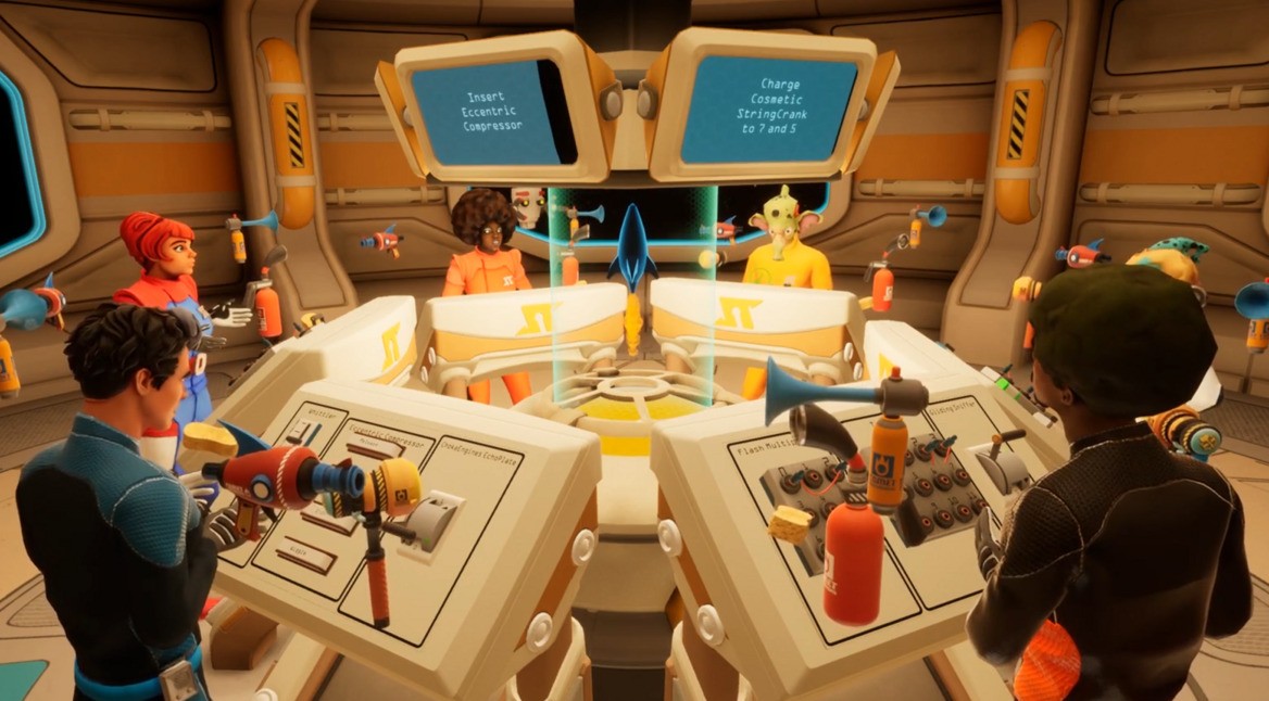 Die Kommandozentrale in Spaceteam VR