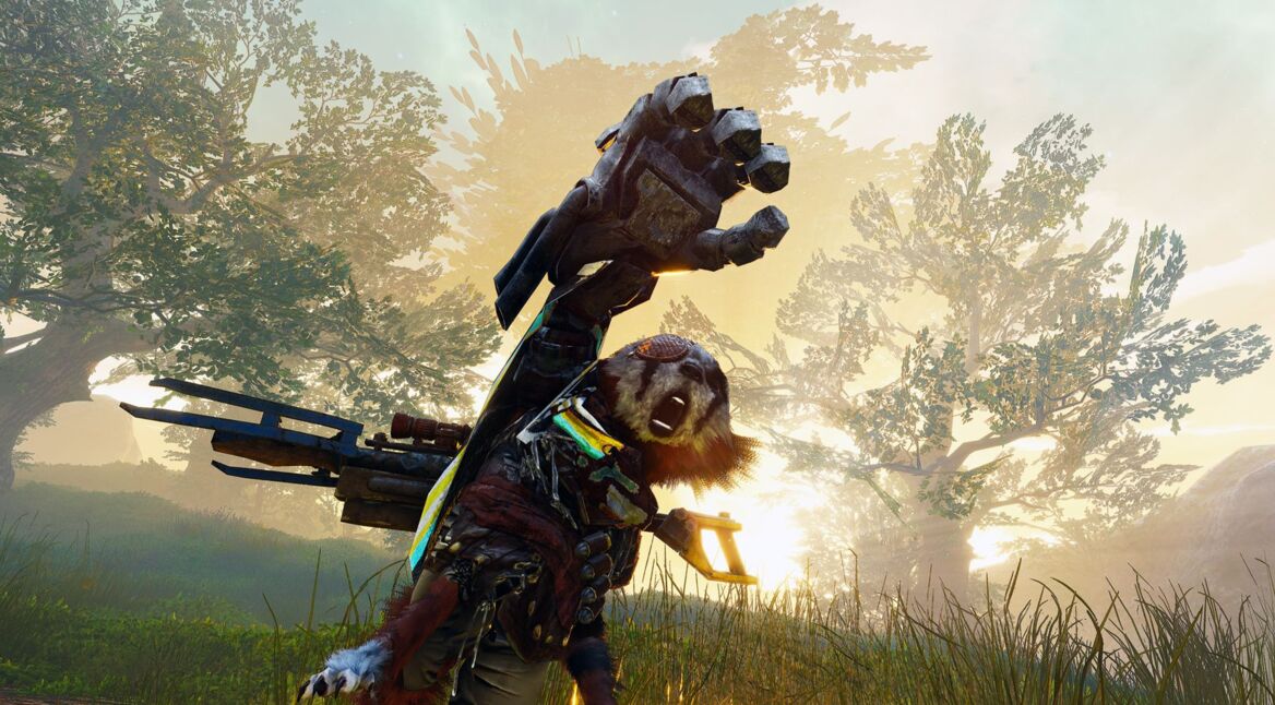 Screenshot des Action-RPG Biomutant.
