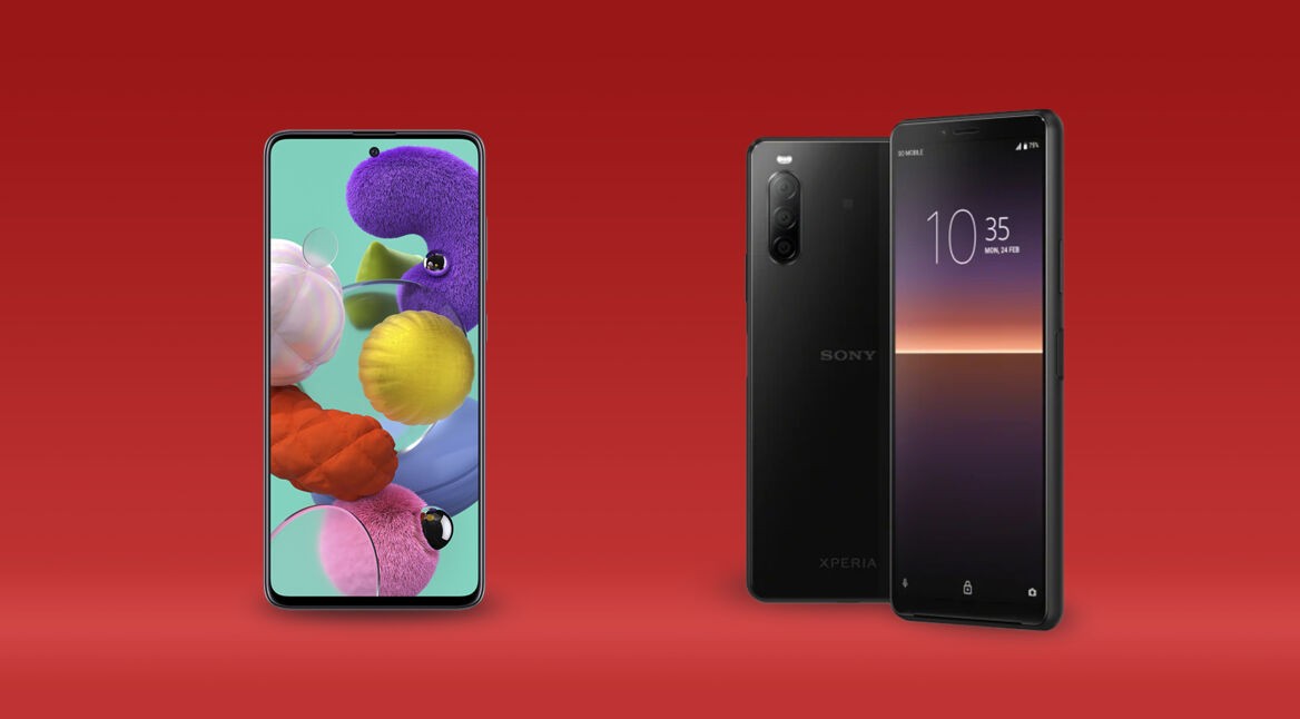 Galaxy A51 vs Xperia 10 II