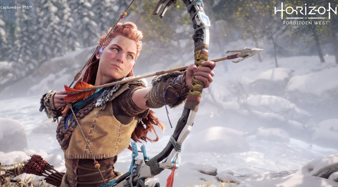Aloy geht auch in Horizon Forbidden West auf die Jagd