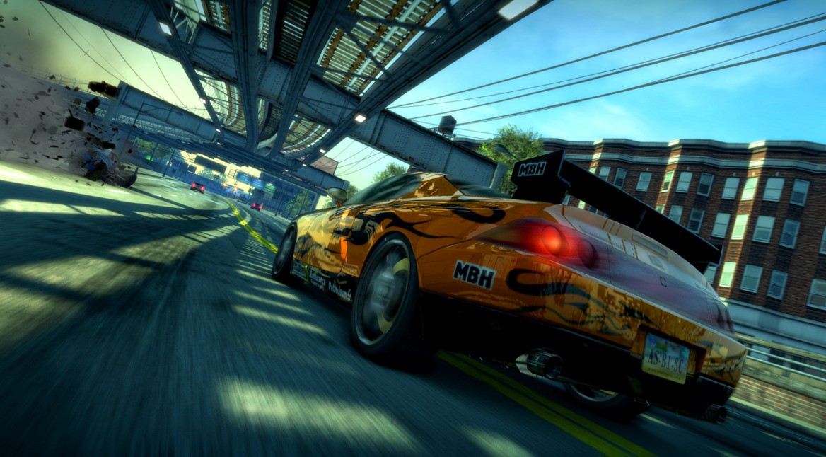 Gelbes Auto in "Burnout Paradise Remastered