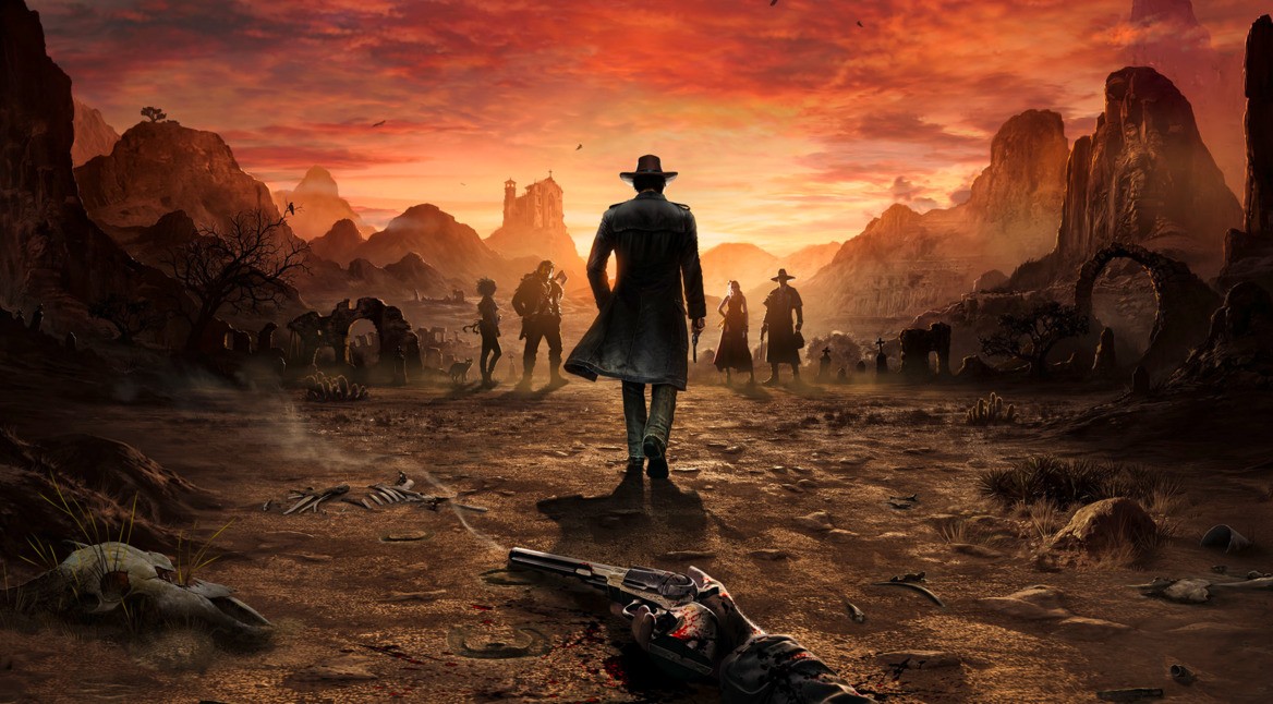 Cowboy John Cooper schreitet in Desperados III in den Sonnenuntergang