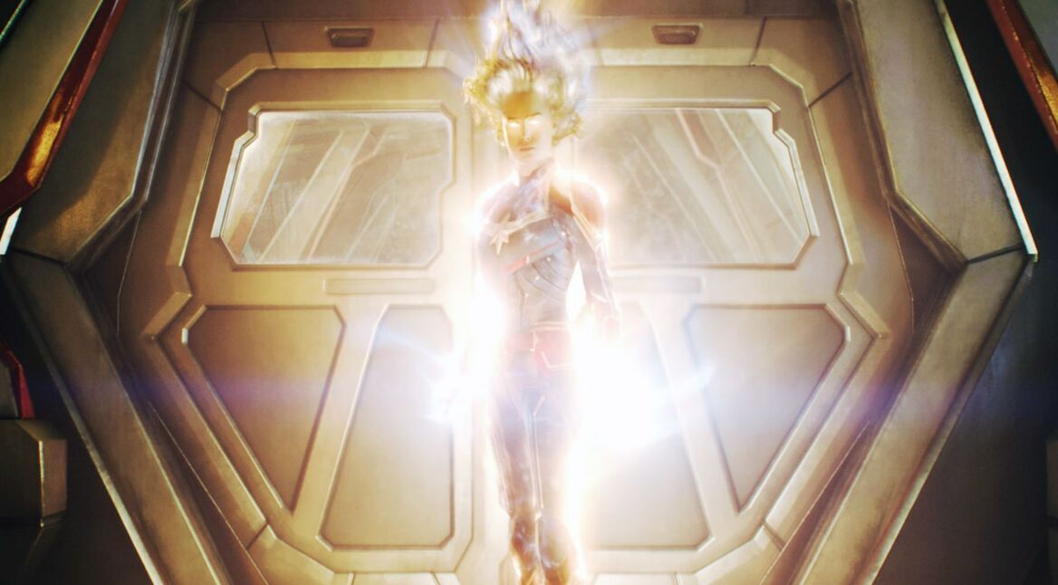 Brie Larson in "Captain Marvel"