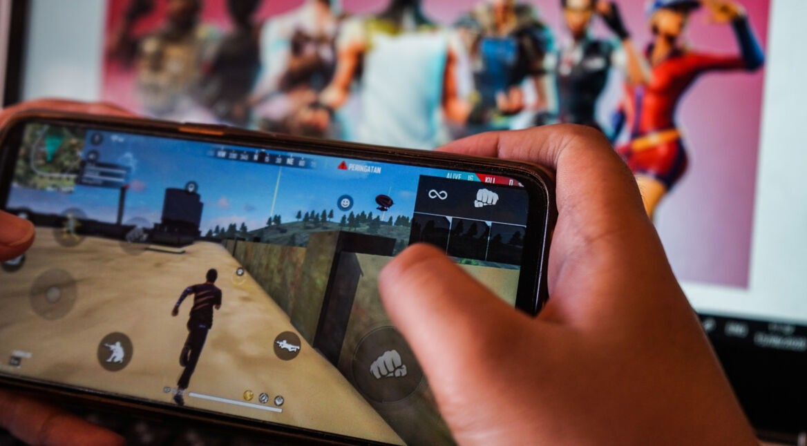 Fortnite auf einem Smartphone