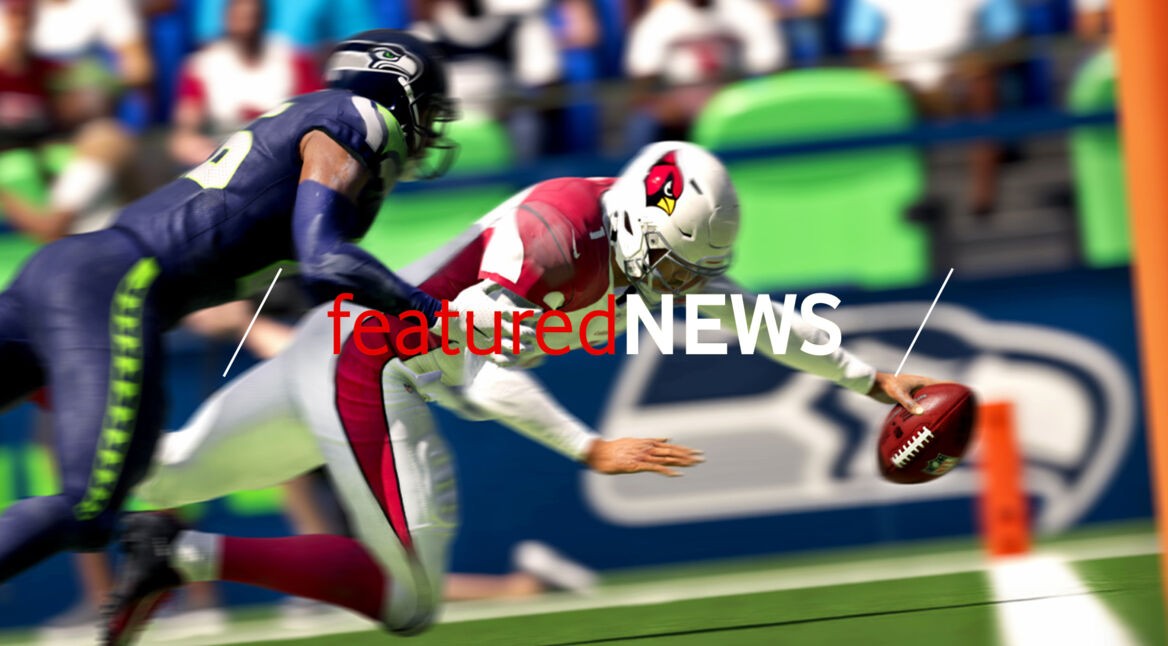 Game-Screenshot aus Madden NFL 21: Ein Spieler beim Touchdown