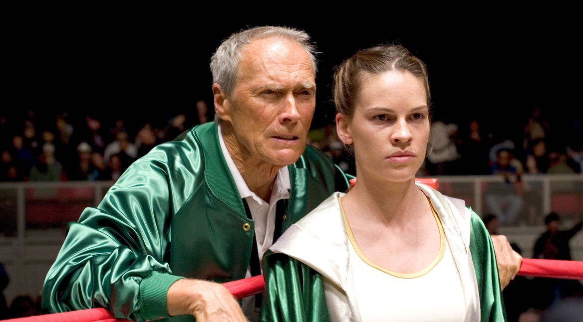 Clint Eastwood und Hilary Swank in Million Dollar Baby