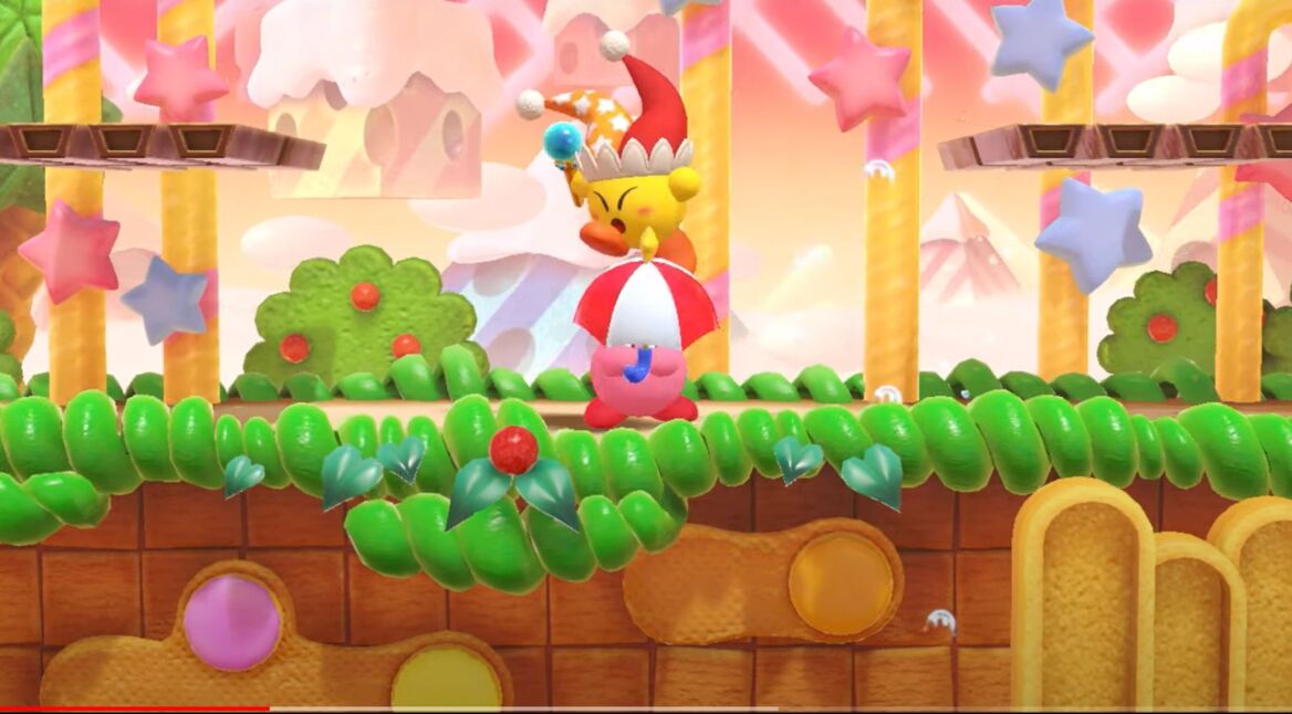 Screenshot aus dem Trailer zu "Kirby Fighters 2"