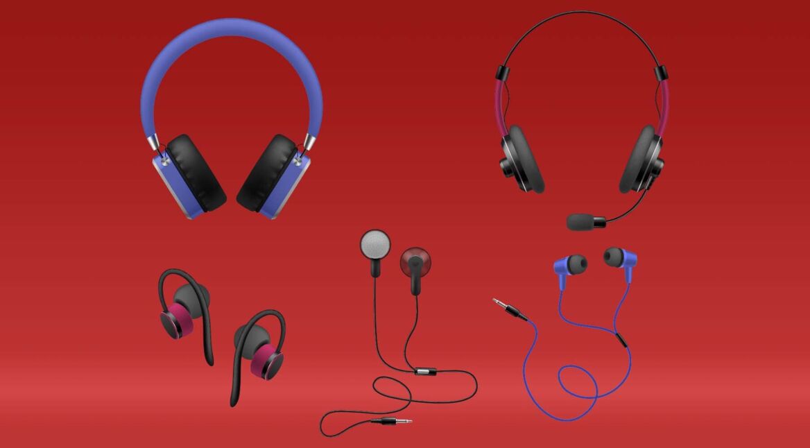 Verschiedene Kopfhörer-Arten im Überblick