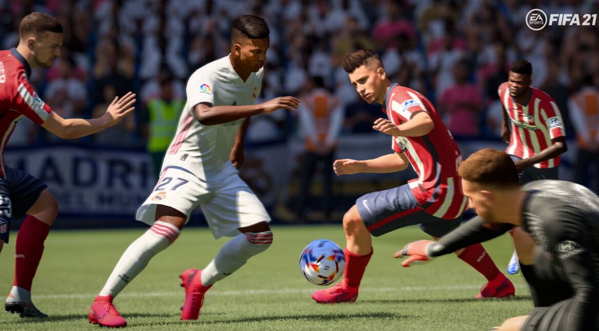 Screenshot vom Gameplay in "FIFA 21"