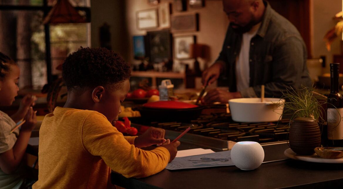 Apple HomePod mini in einer Wohnung