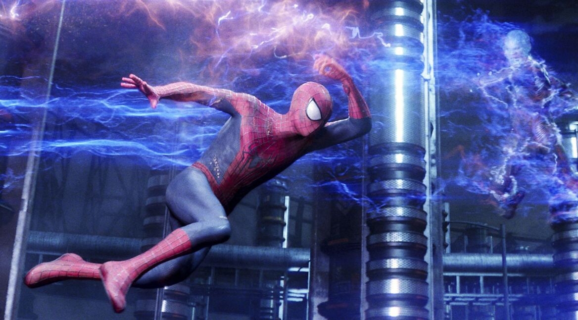 Electro kämpft gegen Spider-Man in "The Amazing Spider-Man 2".