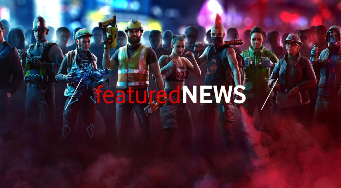 Charaktere im Spiel "Watch Dogs: Legion" stehen nebeneinander rüsten sich für den Widerstand.