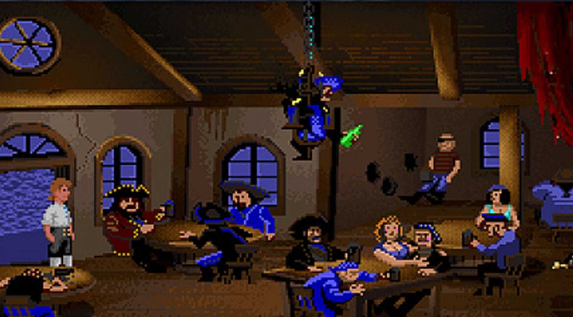 Screenshot aus dem Point-and-Click-Adventure The Secret of Monkey Island