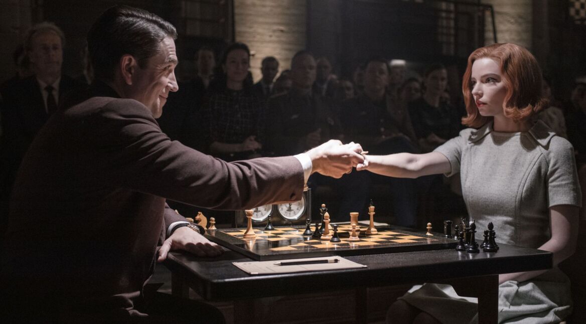 Ausschnitt aus der Netflix-Schachserie „Damengambit".