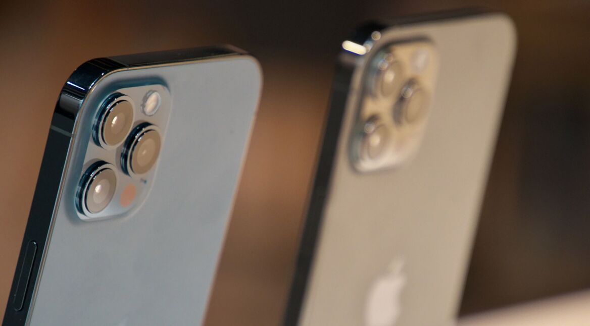 Das zum Messen von Größen nutzbare iPhone 12 Pro.