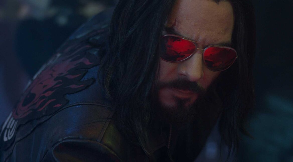 Cosplayer als Johnny Silverhand