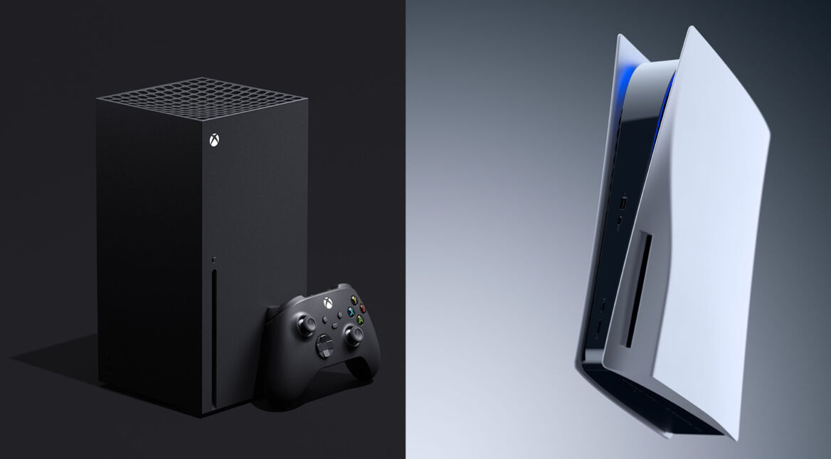 Die Xbox Series X und die Sony PlayStation 5.