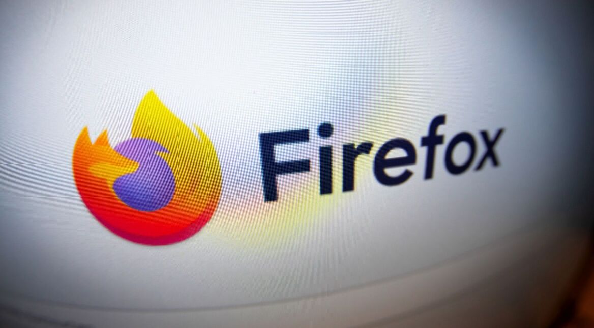 Logo von Firefox auf Bildschirm