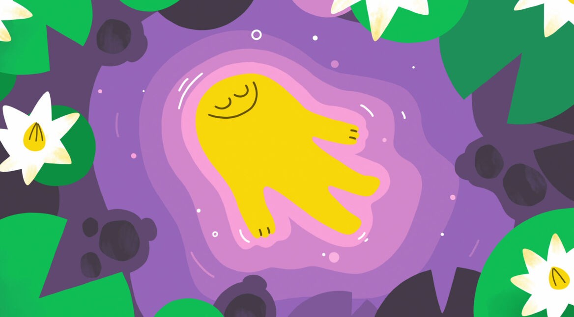 Eine Szene aus der Animationsserie "Headspace: Eine Meditationsanleitung"