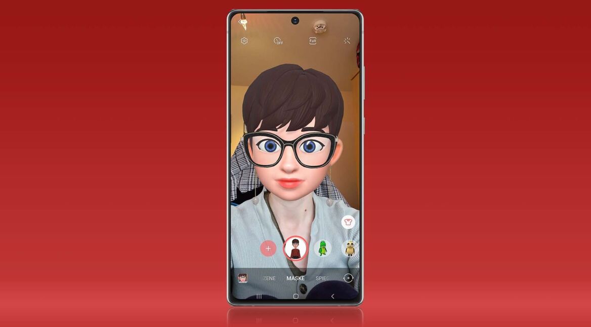 AR-Emoji am Samsung-Galaxy-Handy.