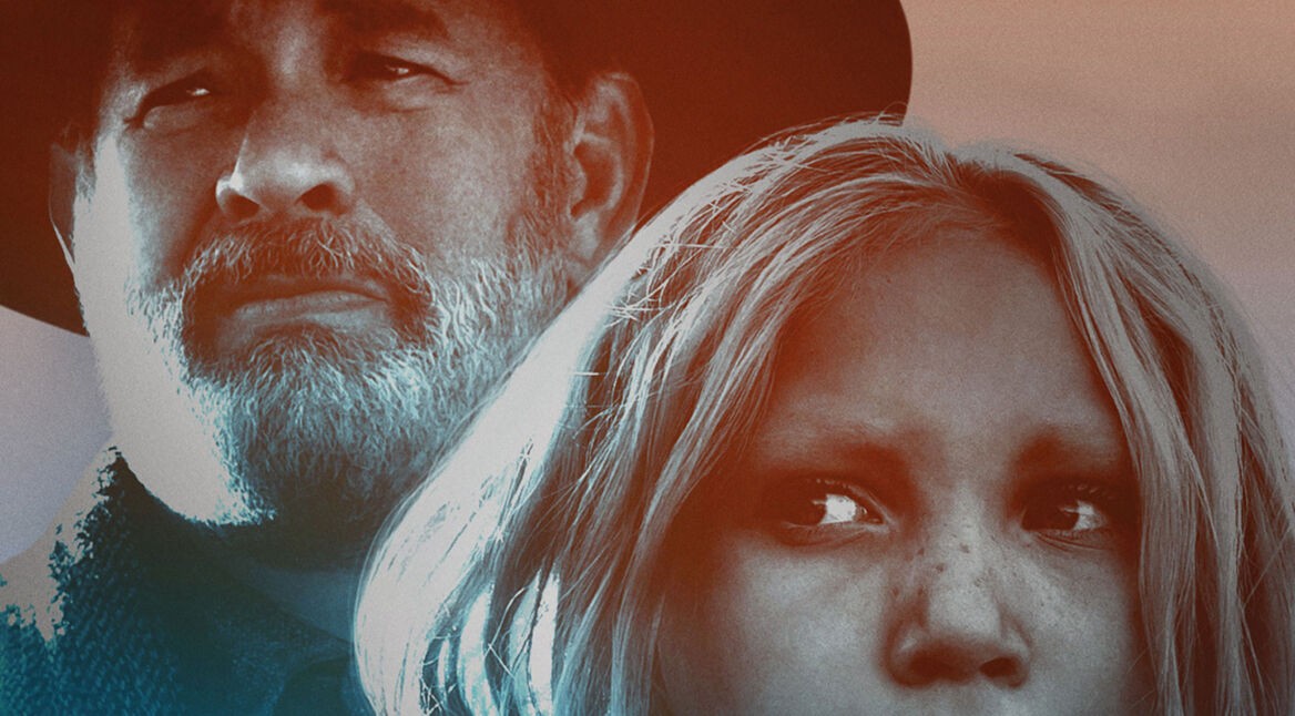 Tom Hanks und Helena Zengel auf dem Poster von Neues aus der Welt