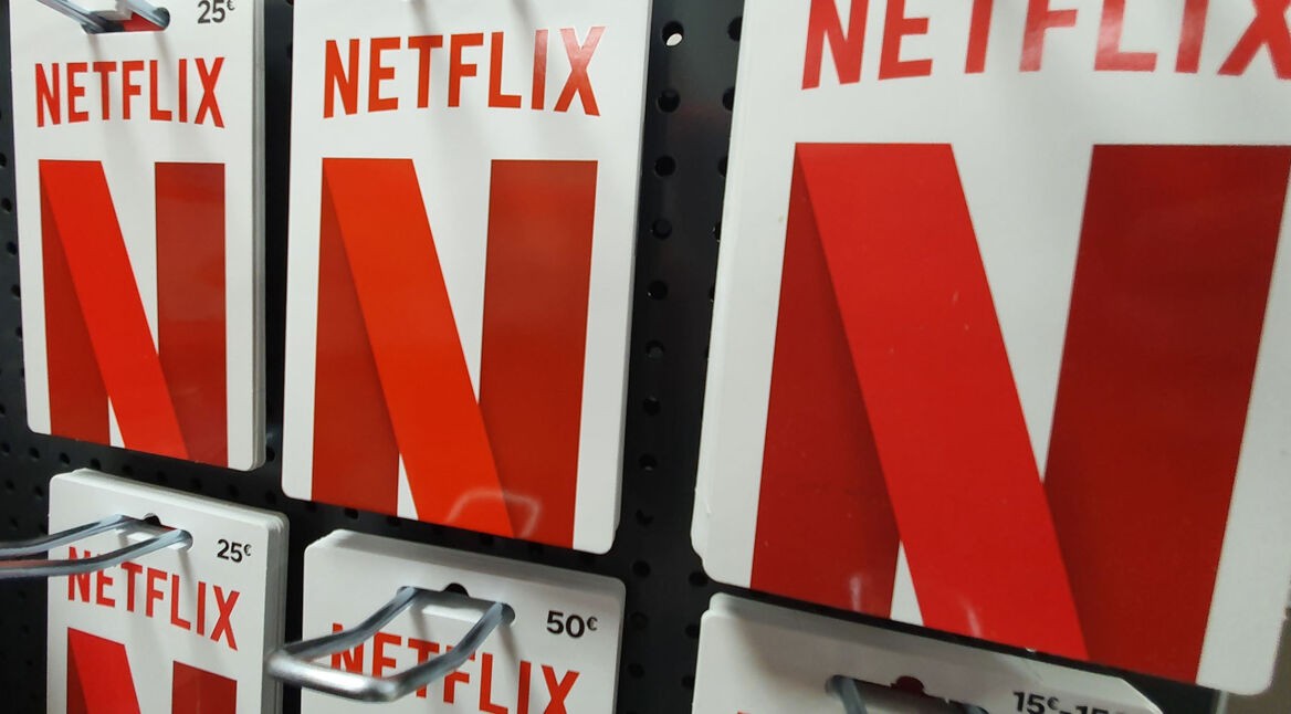 Netflix-Gutscheinkarten im Laden
