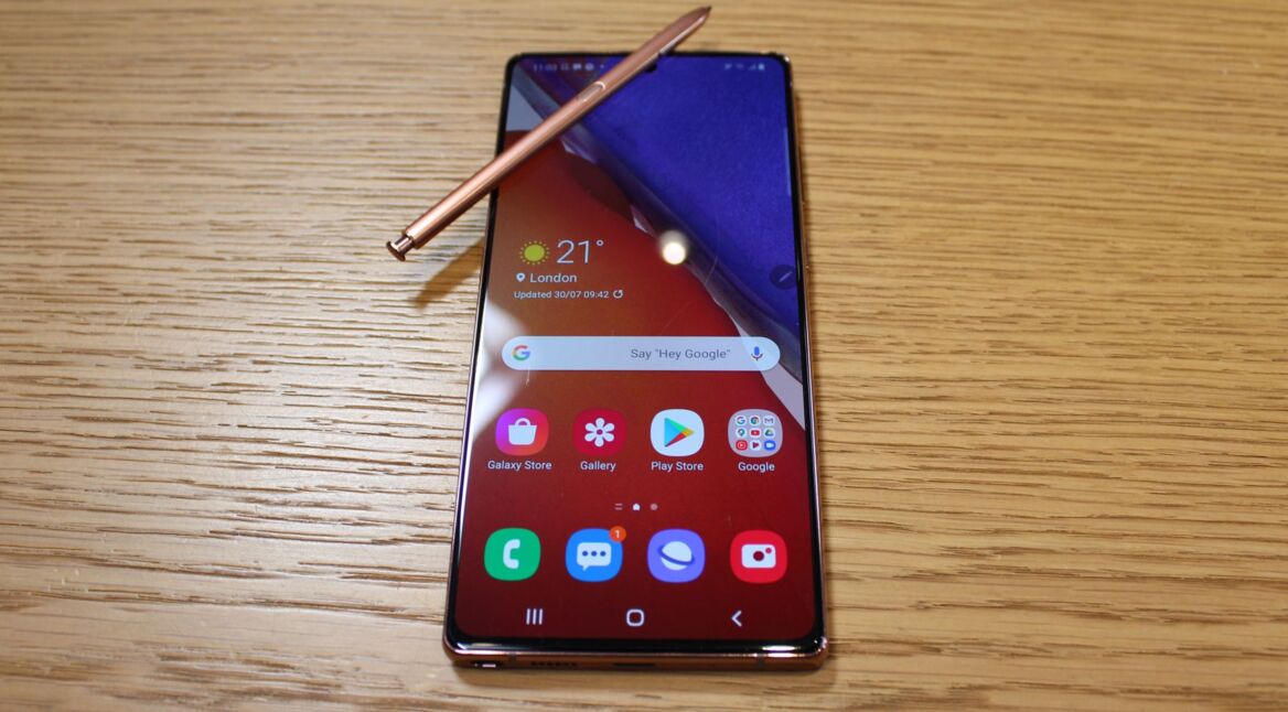 Das Samsung-Handy Galaxy Note20 mit S Pen